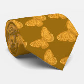 Goldene Schmetterlings-Krawatte Krawatte (Gerollt)
