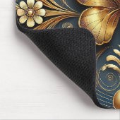 Goldene Schmetterlingsgestaltung Mousepad (Ecke)