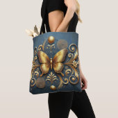 Goldene Schmetterlingsgestaltung Tasche (Von Nahem)