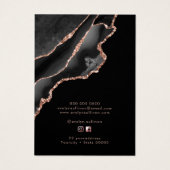 Goldene Schmuckkarte der schwarzen Rose (Rückseite)