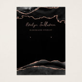 Goldene Schmuckkarte der schwarzen Rose (Vorderseite)