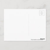 Goldene Schnecke im traditionellen Stil Postkarte (Rückseite)