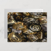 Goldene Schnecken Postkarte (Vorne/Hinten)