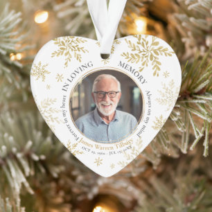 Goldene Schneeblume In Loving Memory Weihnachten G Ornament