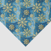 Goldene Schneeflocke Abstrakt gefroren Seidenpapier (Ausschnitt)