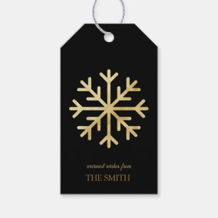 Goldene Schneeflocke, Frohe Weihnachtsgeschenke Ta Geschenkanhänger