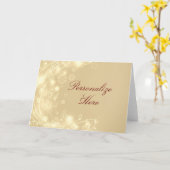 Goldene Schneeflocke Karte (Gelbe Blume)