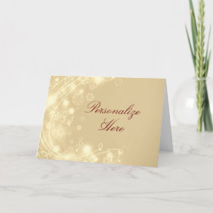 Goldene Schneeflocke Karte