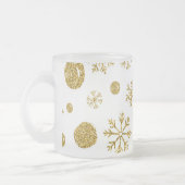 Goldene Schneeflocken 1 Mattglastasse (Links)
