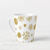 Goldene Schneeflocken 1 Milchtasse (Linke Ecke)
