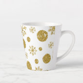 Goldene Schneeflocken 1 Milchtasse (Rechts)