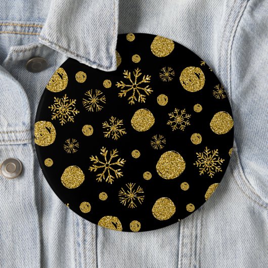 Goldene Schneeflocken 2 Button (Beispiel)