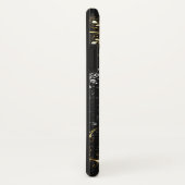 Goldene Schneeflocken auf schwarzem Hintergrund Case-Mate iPhone Hülle (Hinten/Rechts)