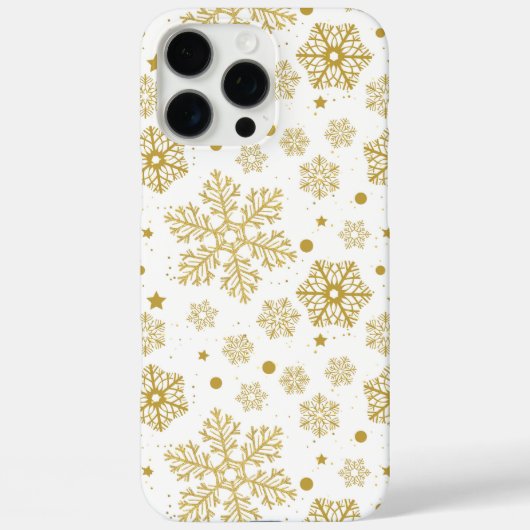 Goldene Schneeflocken Case-Mate iPhone Hülle (Rückseite)