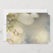 Goldene Schneeflocken Champagner , Weihnachten im  Einladung (Rückseite)