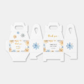 Goldene Schneeflocken Danke Geschenkschachtel (Ungefaltet)