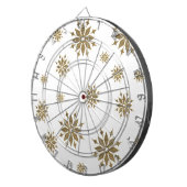 Goldene Schneeflocken Dartscheibe (Vorderseite rechts)