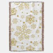 Goldene Schneeflocken Decke (Vorderseite Vertikal)