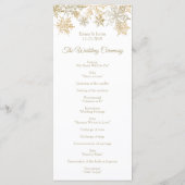 Goldene Schneeflocken Elegante Winter Weihnachts R Programm (Rückseite)