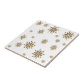 Goldene Schneeflocken Fliese (Seite)