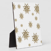 Goldene Schneeflocken Fotoplatte (Seite)