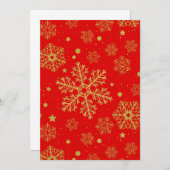 Goldene Schneeflocken in Rot (Vorne/Hinten)