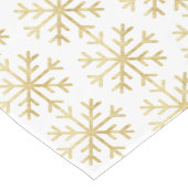 Goldene Schneeflocken Kurzer Tischläufer (Ecke)