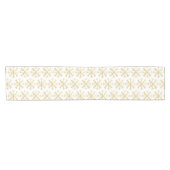 Goldene Schneeflocken Kurzer Tischläufer (Horizontal)