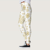 Goldene Schneeflocken Leggings (Links)