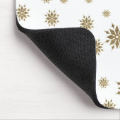 Goldene Schneeflocken Mousepad (Ecke)