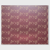 Goldene Schneeflocken - Niedliche Weihnachten Geschenkpapier (Flach)