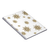 Goldene Schneeflocken Notizblock (Rechte Seite)