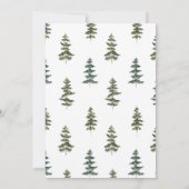 Goldene Schneeflocken Rustikales Schnee in Liebe B Einladung (Rückseite)