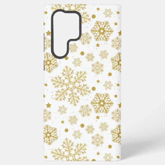 Goldene Schneeflocken Samsung Galaxy Hülle (Rückseite)