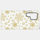 Goldene Schneeflocken Samsung Galaxy Hülle (Rückseite (Horizontal))