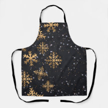 Goldene Schneeflocken