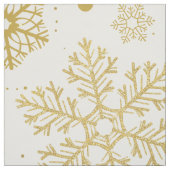 Goldene Schneeflocken Stoff (Muster)