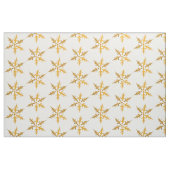 Goldene Schneeflocken Stoff (Fat Quarter (45,7 x 55,9 cm))
