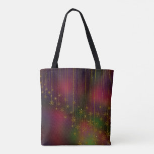 Goldene Schneeflocken Tasche