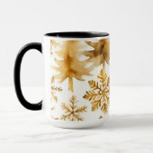 Goldene Schneeflocken Tasse (Links)