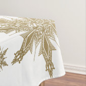 Goldene Schneeflocken Tischdecke (Beispiel)