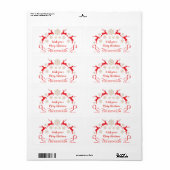 Goldene Schneeflocken und Weihnachten der Rentiere (Vorne)