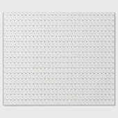 Goldene Schneeflocken Weihnachten Kleines Muster Geschenkpapier (Flach)