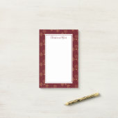 Goldene Schneeflocken Weihnachten Post-it Klebezettel (Auf Schreibtisch)