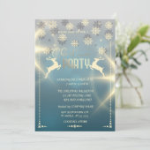 Goldene Schneeflocken, Weihnachtsgebäck der Deeers Einladung (Stehend Vorderseite)