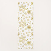 Goldene Schneeflocken Yogamatte (Vorderseite)