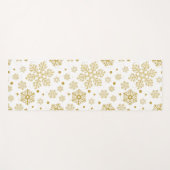 Goldene Schneeflocken Yogamatte (Vorderseite (Horizontal))