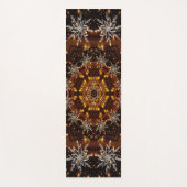 Goldene Schneeflocken Yogamatte (Vorderseite)