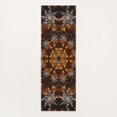 Goldene Schneeflocken Yogamatte (Rückseite)