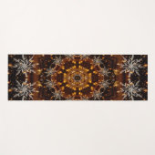 Goldene Schneeflocken Yogamatte (Vorderseite (Horizontal))